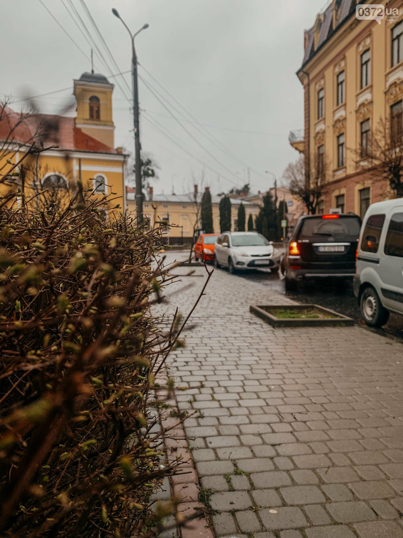 Фото дощового ранку в Чернівцях