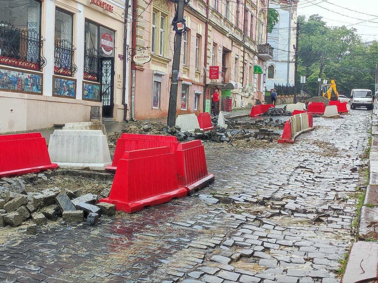 Ремонт вулиці Заньковецької у Чернівцях - 3 липня 2024 року