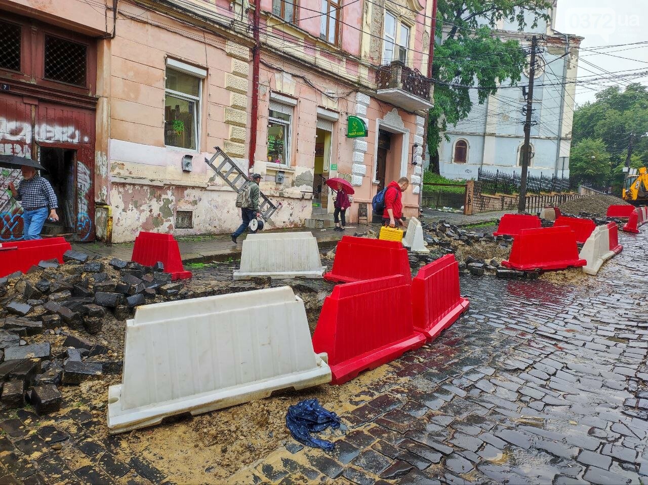 Ремонт вулиці Заньковецької у Чернівцях - 3 липня 2024 року