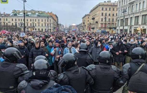 протести на підтримку Наваьного у Росії, фото з відкритих джерел