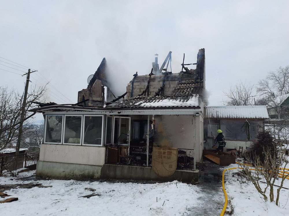 місце пожежі, фото з сайту УДСНСУ у Чернівецькій області