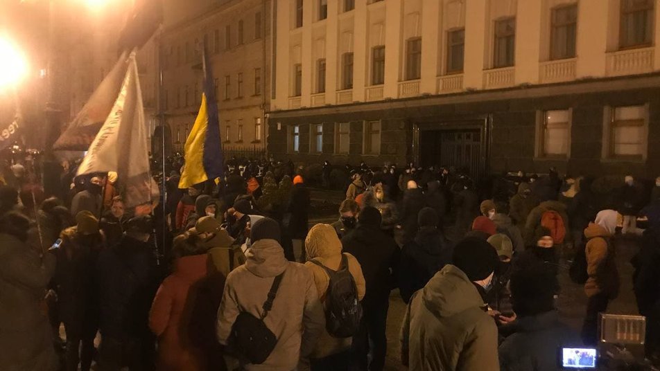 мітинг під ОП, фото Є. Серватинської