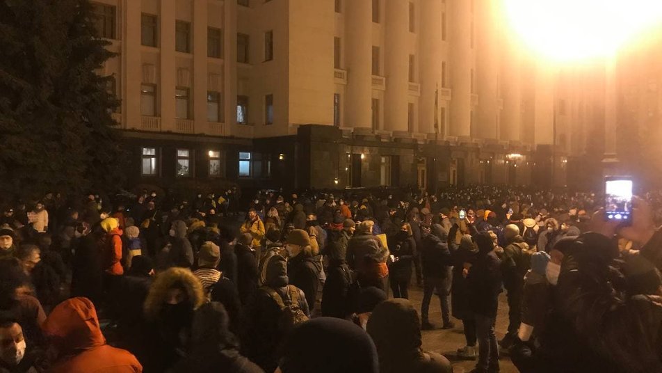 мітинг під ОП, фото Є. Серватинської