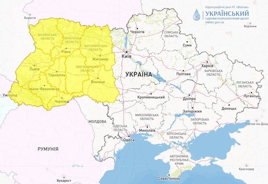 Негода наближається до західних областей України: який прогноз