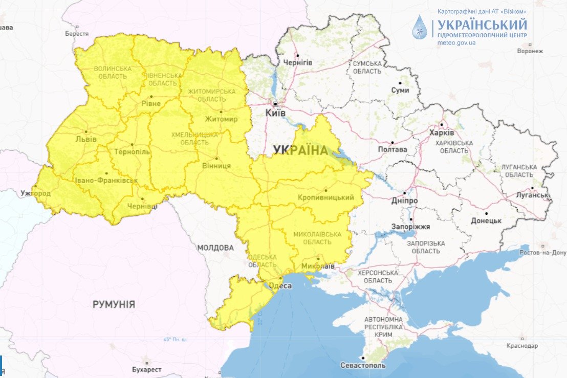 В Україні прогнозують дощі та гради: в яких областях буде негода